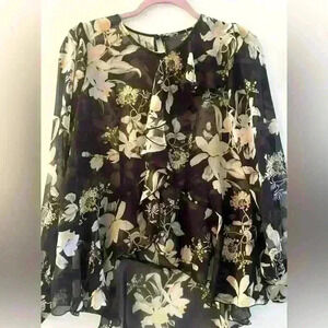 White House Black Market Floral 2 piece set